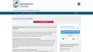 Urgence Passeport, vite obtenir son passeport