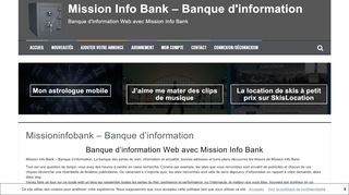 Banque d’information Web avec le blog Mission Info Bank