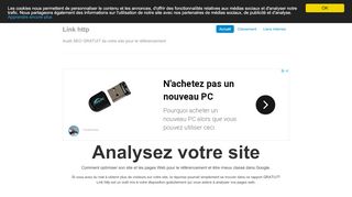 Link http Audit SEO de site ou celui d’un client