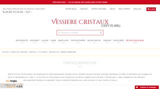 Vessiere Cristaux, trouver des objets en barbotine