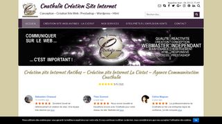 Cnathalie : la création site web en PACA La Ciotat Antibes Nice Cannes accessible à tous