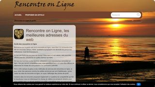 Rencontre on ligne le guide web des célibataires