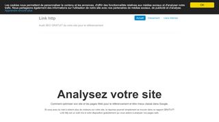 Link http Audit SEO de site ou celui d’un client