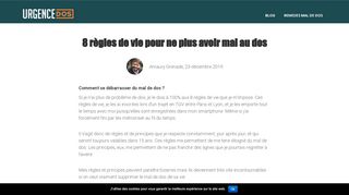 Solutions pour traiter la rachialgie