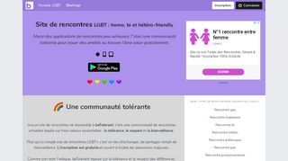 L’amour avec un grand A, tolérance avec un grand T
