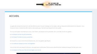 Quelle lampe torche choisir pour son activité