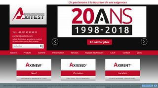 Axitest, achat d’appareil de mesure