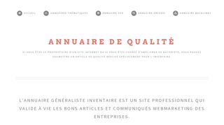Créer une page spéciale dédiée à votre site web