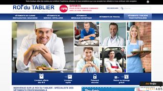 Vente de vêtements professionnels et accessoires
