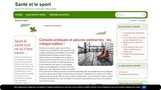 Sport & santé tout ce qu’il faut savoir