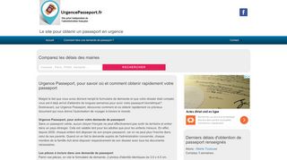 Urgence Passeport, vite obtenir son passeport