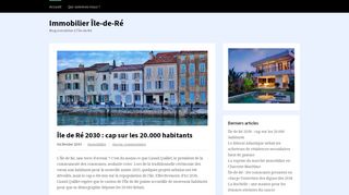 Taxe sur les logements vacants sur l’île de Ré