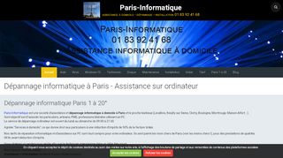 Dépannage informatique à Paris à domicile