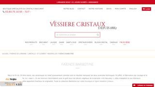 Vessiere Cristaux, trouver des objets en barbotine