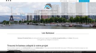 Service de privatisation de bateaux à Paris