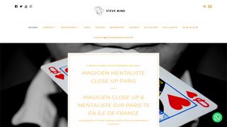 Steve Mind, spécialiste de l’art de magie pour vos événements en ÃŽle-de-france