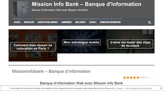 Banque d’information Web avec le blog Mission Info Bank