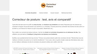 Tout découvrir sur les correcteurs de posture