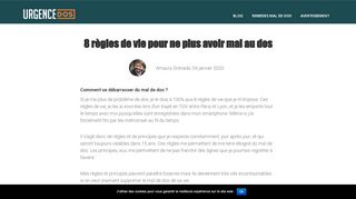 Solutions pour traiter la rachialgie