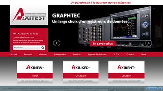 Axitest, achat d’appareil de mesure