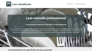 Lave-vaisselle professionnel et performant