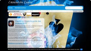 Casino on Ligne annuaire et guide web de casino en ligne