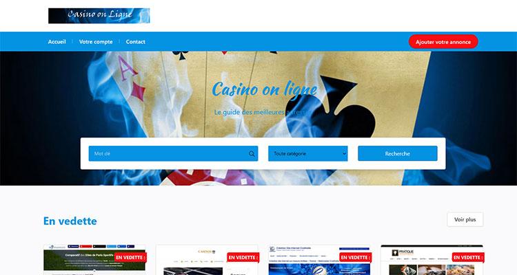 Casino on Ligne annuaire et guide web de casino en ligne